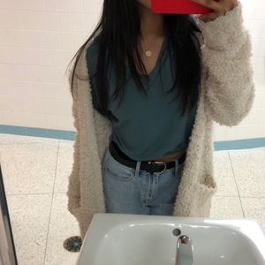 long sleeve v-neck